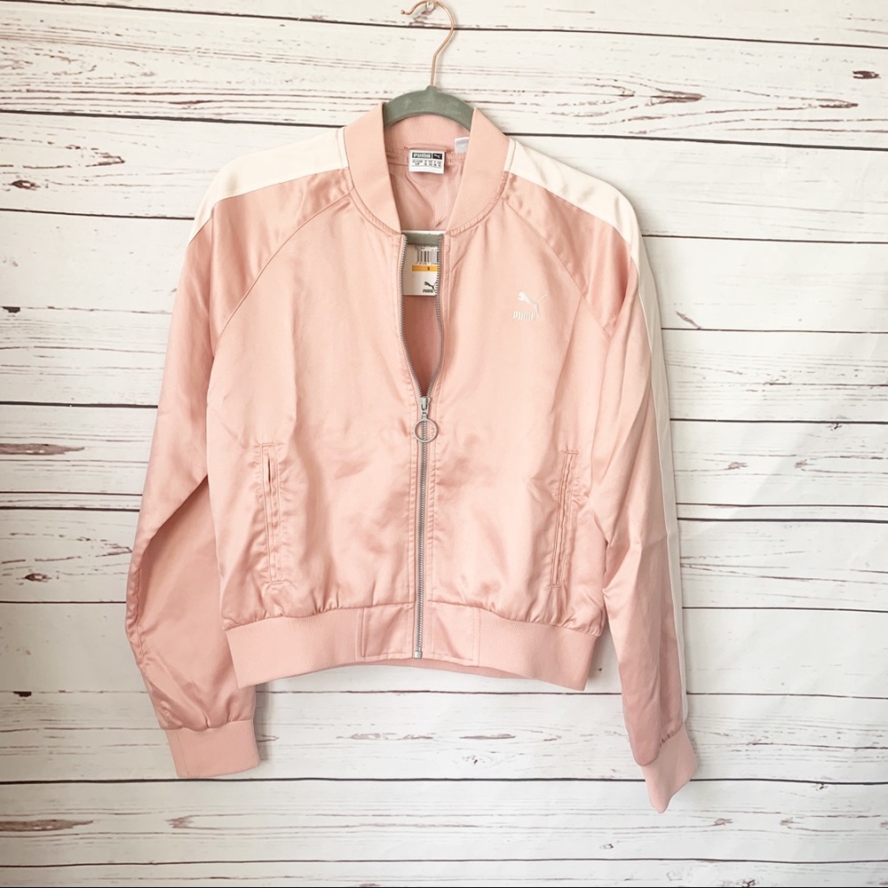 Puma NWT Satin Bomber Jacket- Small